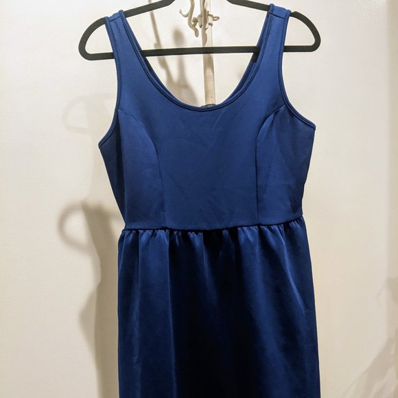 Royal Blue Skater Dress - Picture 1 of 3